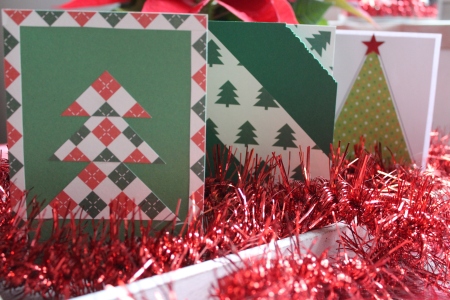 folded Christmas cards